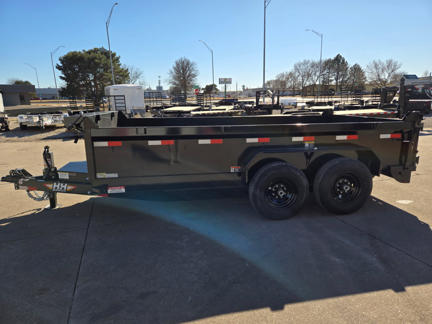 New 2026 H&H Trailers 83x14 Industrial Dump Trailer 14K Scissor Dump Trailer