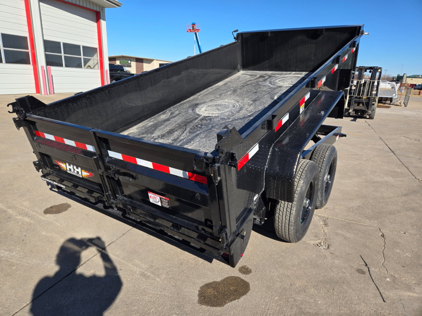 New 2026 H&H Trailers 83x14 Industrial Dump Trailer 14K Scissor Dump Trailer