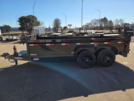 New 2026 H&H Trailers 83x14 Industrial Dump Trailer 14K Scissor Dump Trailer