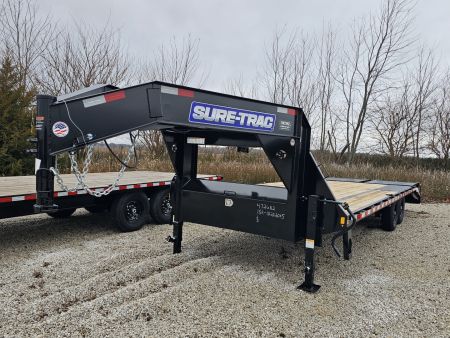 New 2026 Sure-Trac 8.5 x 25 (20+5) 15K Std Duty Low Profile Gooseneck Deckover Trailer
