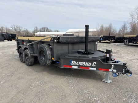 New 2026 Diamond C Trailers LPT207L14X82 (82" X 14') 15.5K Telescopic Dump Trailer