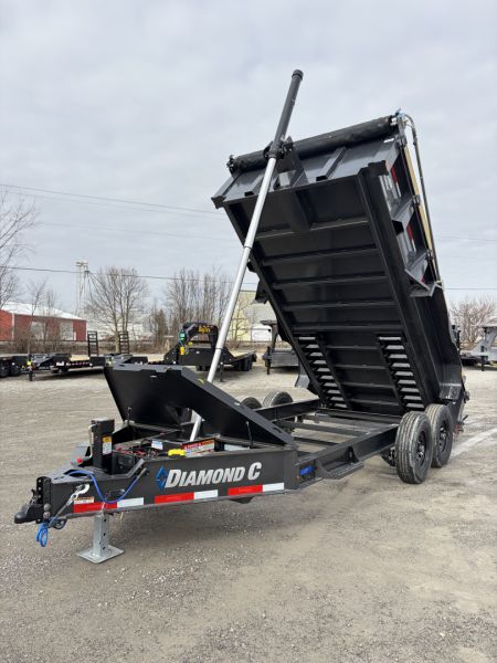 New 2026 Diamond C Trailers LPT207L14X82 (82" X 14') 15.5K Telescopic Dump Trailer