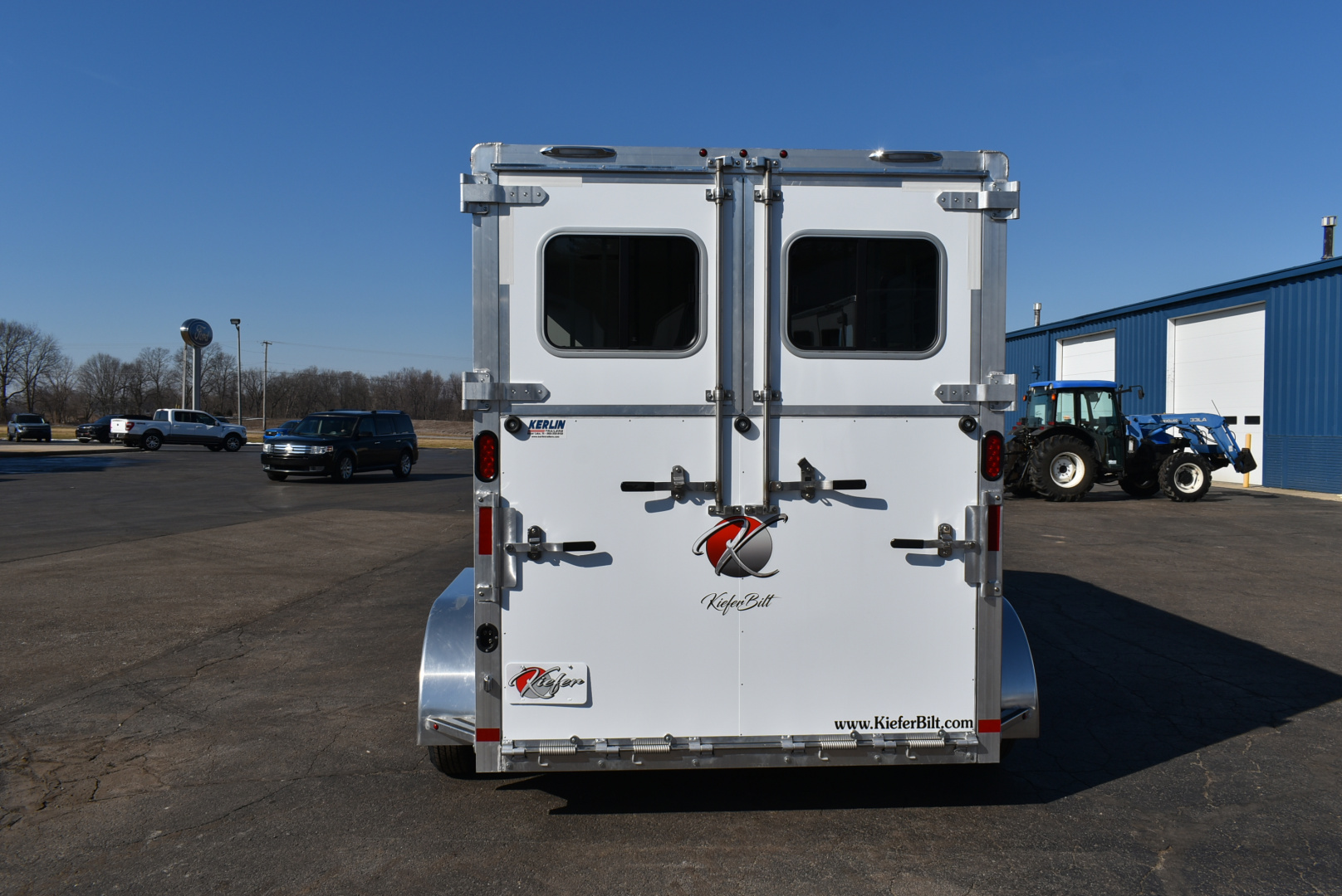 New 2027 Kiefer Manufacturing KRS straight 2H/BP Horse Trailer