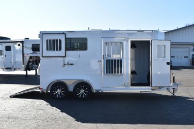New 2027 Kiefer Manufacturing KRS straight 2H/BP Horse Trailer