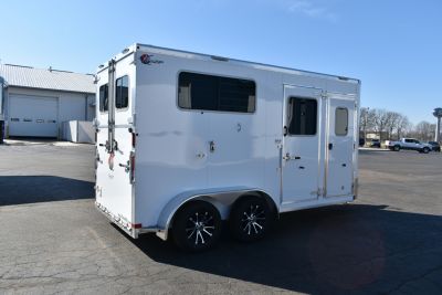 New 2027 Kiefer Manufacturing KRS straight 2H/BP Horse Trailer