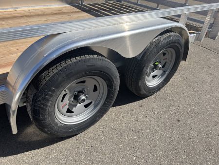 New 2026 Sport Haven 7 X 14 FT TANDEM ALUMINUM UTILITY TRAILER WITH WOOD DECK