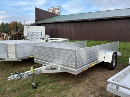 New 2026 Aluma 72  X 12' -24  High Solid Sides Utility Trailer