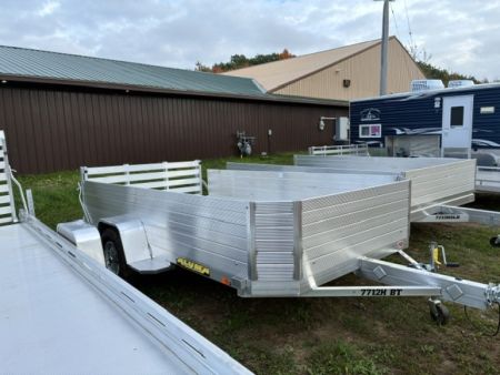 New 2026 Aluma 77  x 12' -24  High Sides Utility Trailer