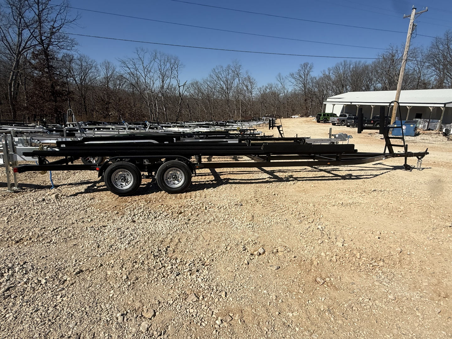 New 2027 Haul-Rite Trailers FS25T TriToon Pontoon Boat