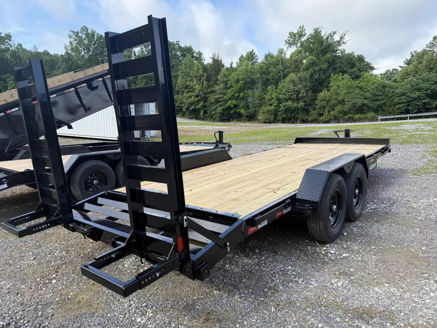 New 2026 Liberty LE14K 18’ Equipment Trailer stand up ramps, 14K GVWR