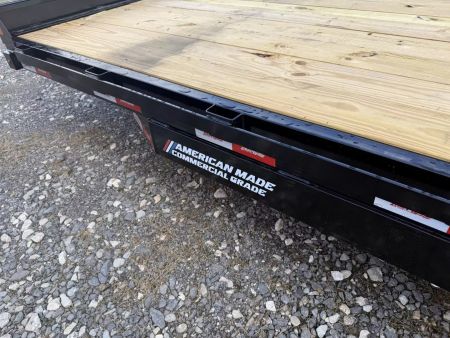 New 2026 Liberty LE14K 18’ Equipment Trailer stand up ramps, 14K GVWR