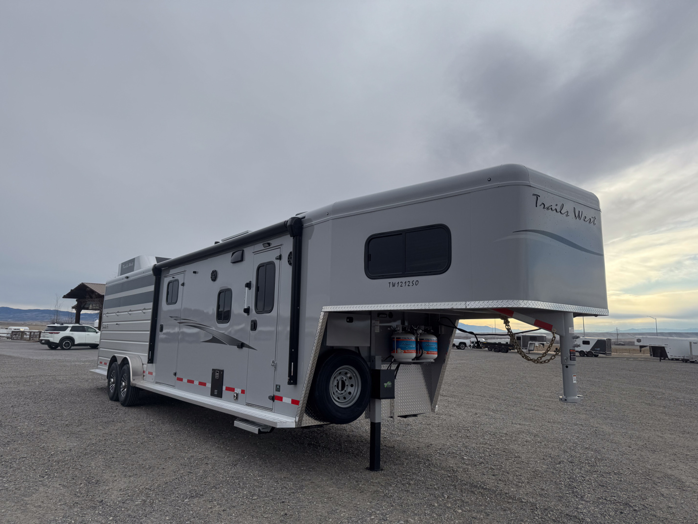 New 2026 Trails West SANTE FE 12' LIVING QUARTER Horse Trailer