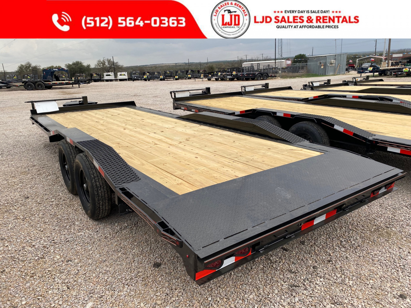 New 2026 Triple R - Drive Over Fender - 102" x 22' - Equipment Trailer