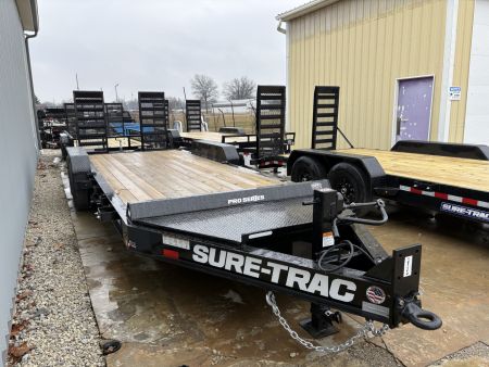New 2026 Sure-Trac 7 x 20 (17+3) Pro Series 15.4K Beam Implement Trailer Equipment Trailer