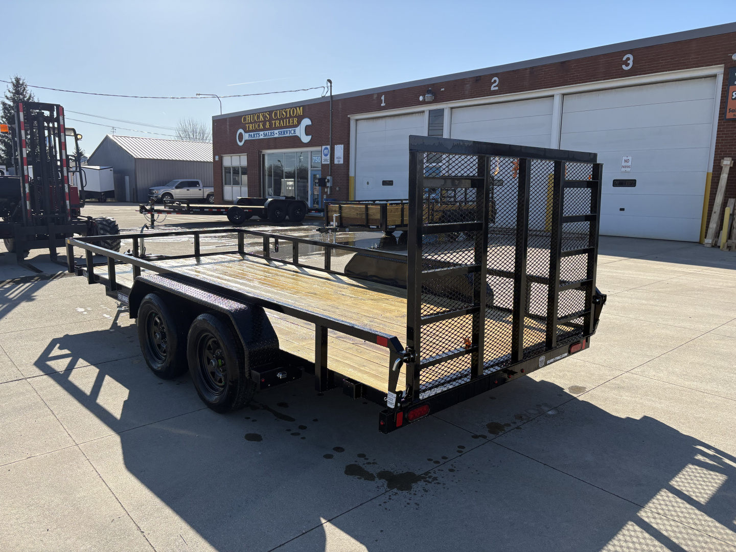New 2026 Sure-Trac 7X16 TUBE TOP 7K Utility Trailer