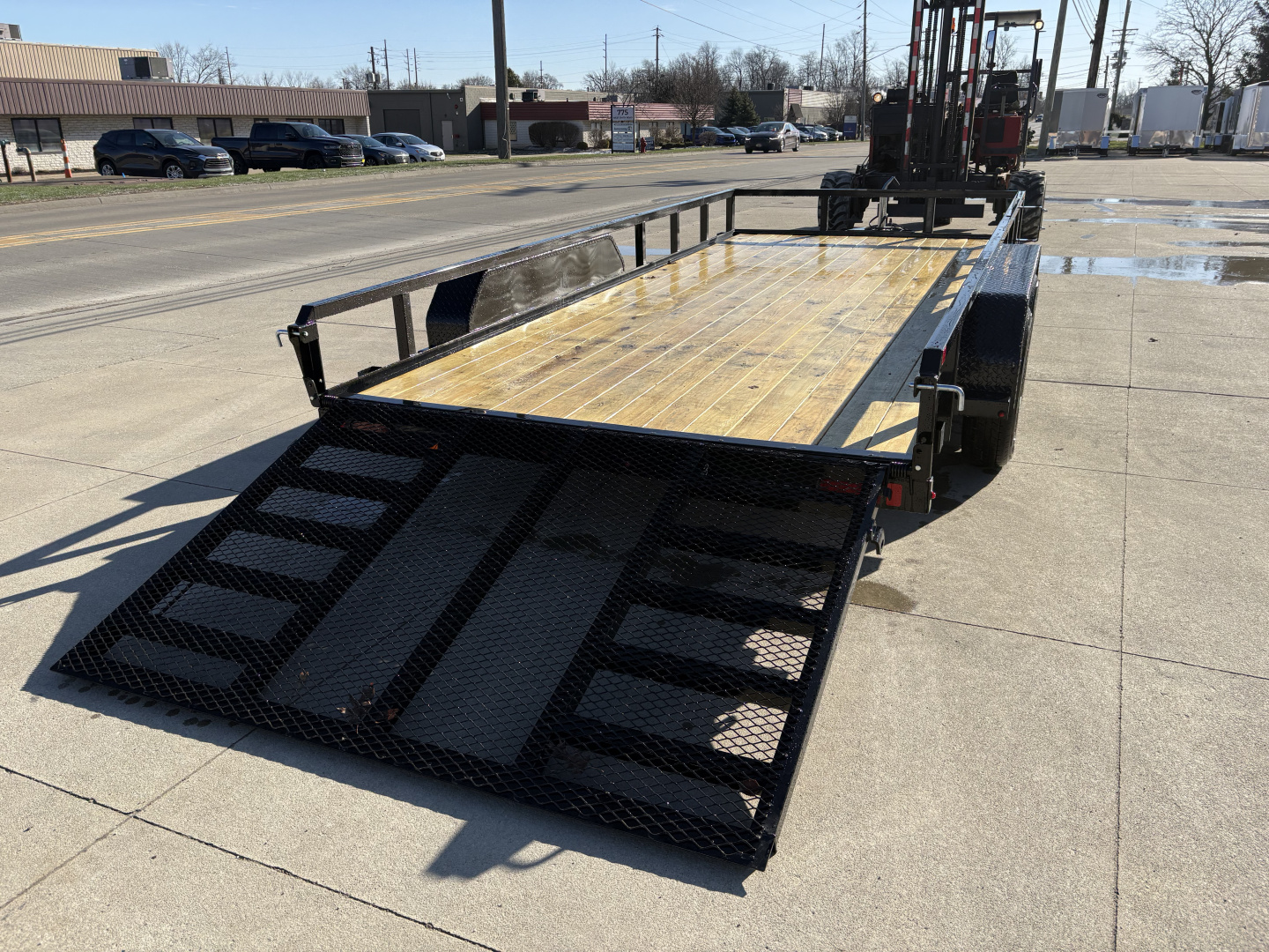New 2026 Sure-Trac 7X16 TUBE TOP 7K Utility Trailer
