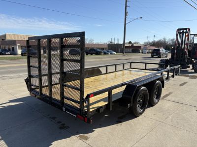 New 2026 Sure-Trac 7X16 TUBE TOP 7K Utility Trailer