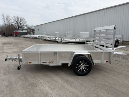 New 2026 Sport Haven AUT610DS (6' x 10') 2.9K Utility Trailer w/ ATP Sides