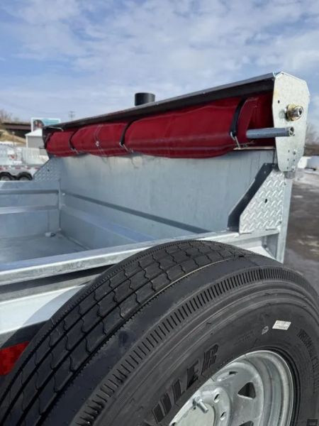 New 2026 N&N Galvanized 7X14 Dump Trailer 15K