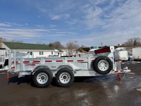 New 2026 N&N Galvanized 7X14 Dump Trailer 15K