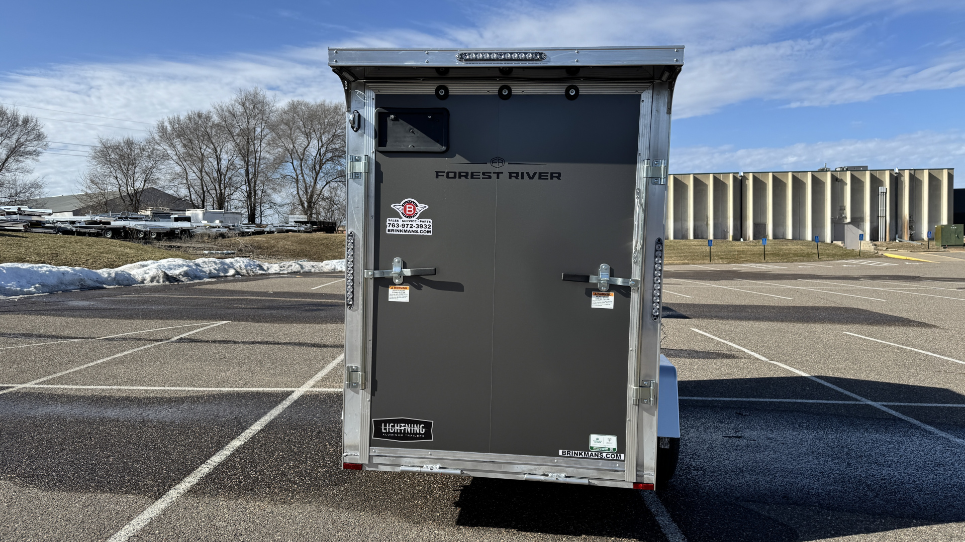 New 2026 Lightning 5X10 Enclosed Trailer - Ramp Door!