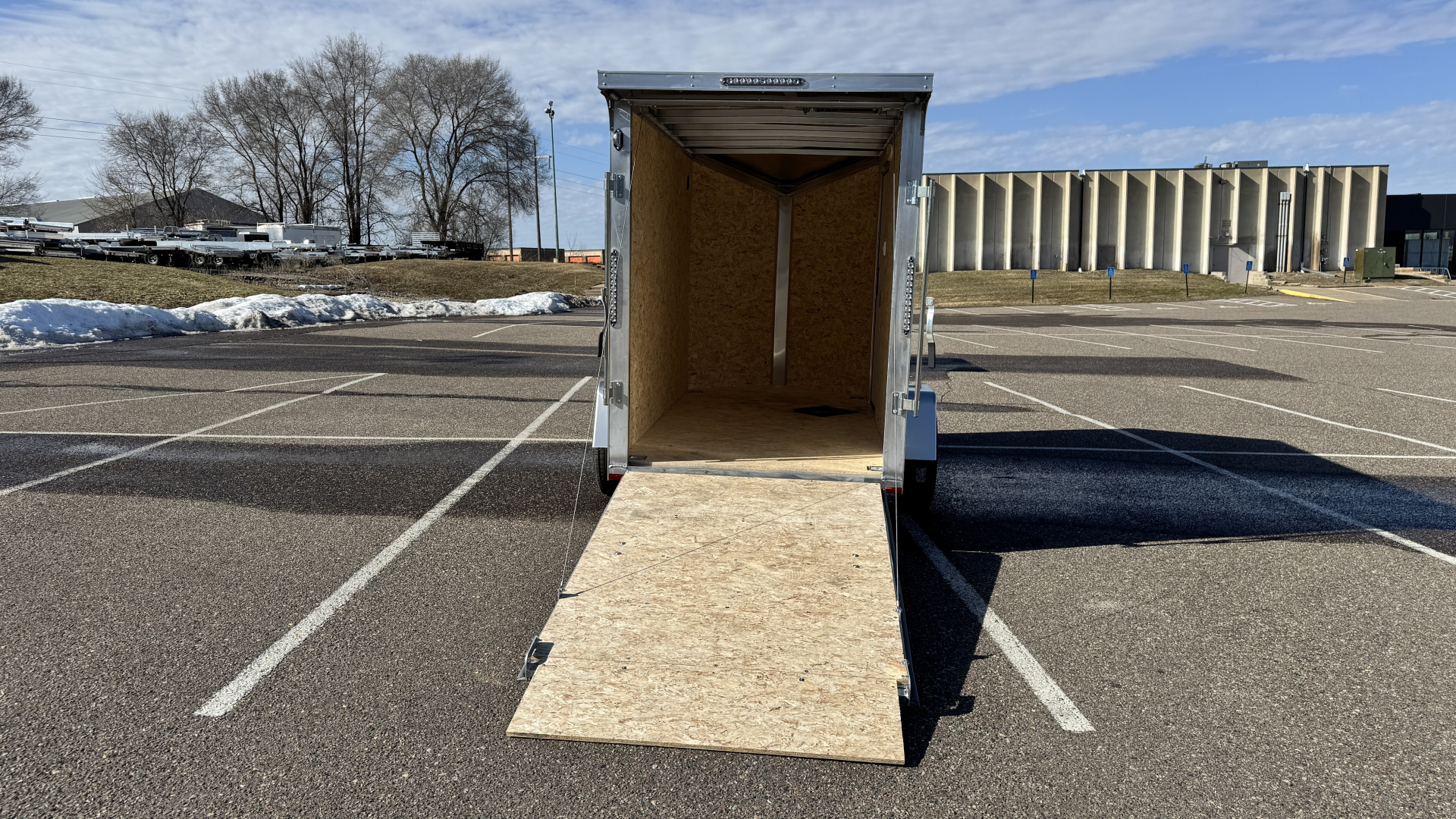 New 2026 Lightning 5X10 Enclosed Trailer - Ramp Door!