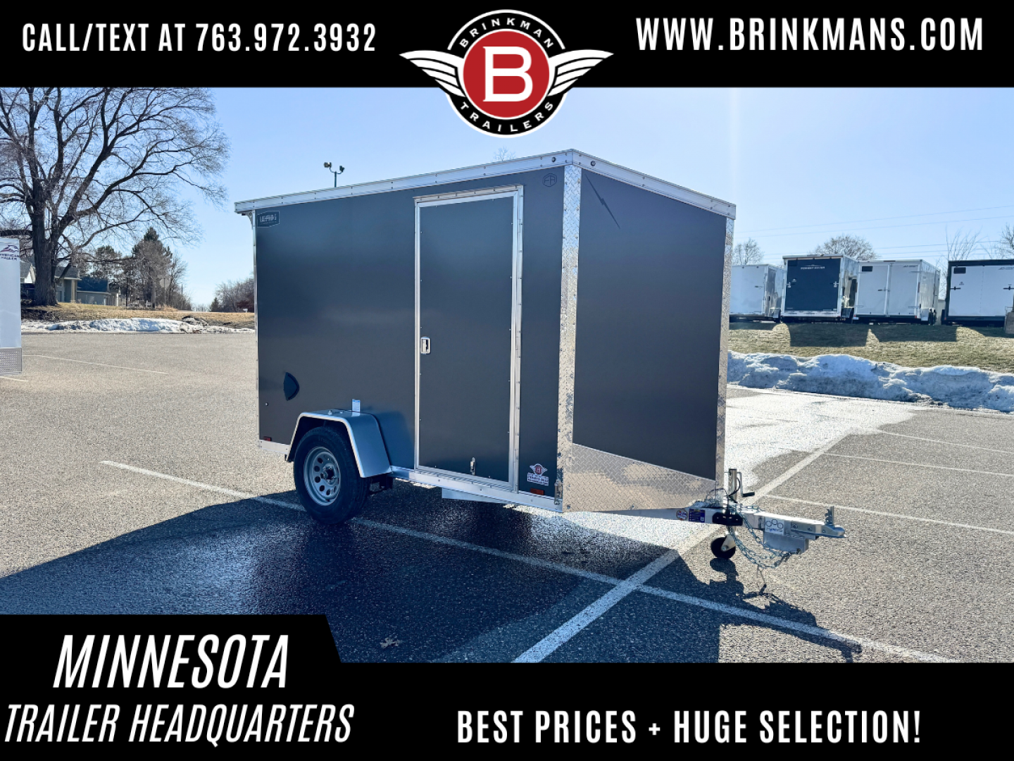 New 2026 Lightning 5X10 Enclosed Trailer - Ramp Door!