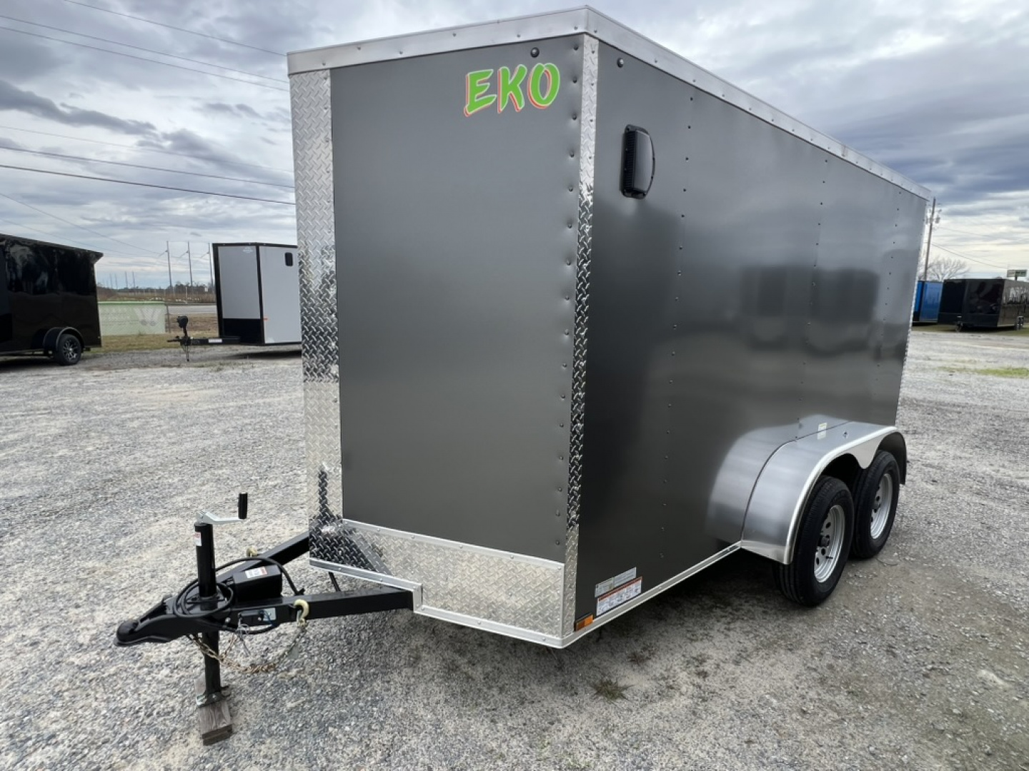 New 2027 Arising 6x12 Tandem Axle EKO Enclosed Cargo Trailer – Charcoal Polycore