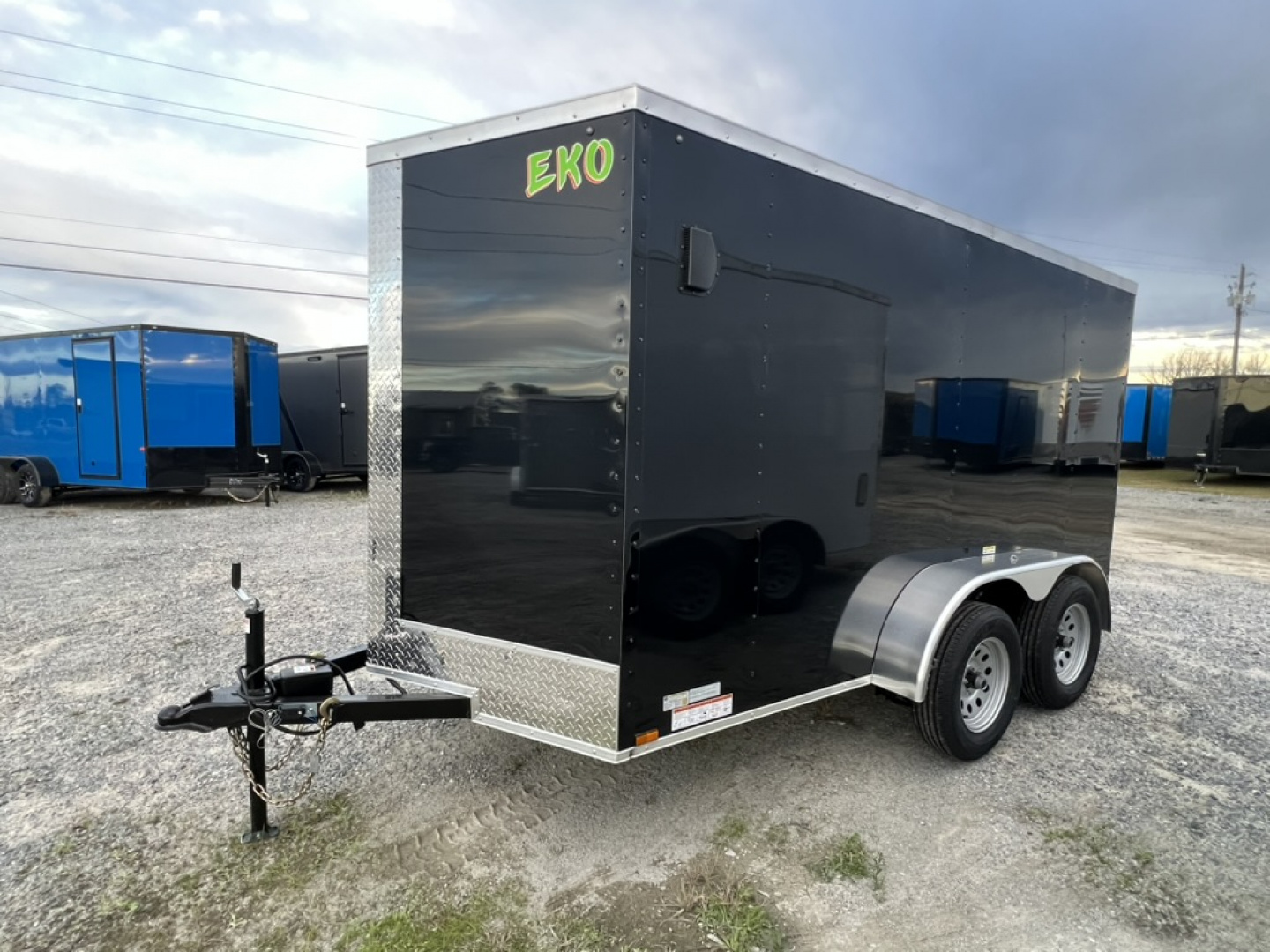 New 2027 Arising 6x12 Tandem Axle EKO Enclosed Cargo Trailer – Black Polycore
