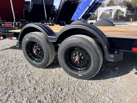 New 2026 PJ Trailers 7X24 GOOSENECK I-BEAM EQUIPMENT TRAILER 16680 GVWR (MEGA RAMPS) Flatbed Trailer