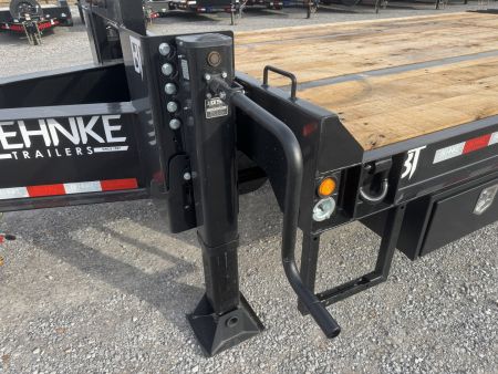 New 2027 Behnke 102"x27' 20 TON Pintle Hitch Tag Trailer *AIR RAMPS*