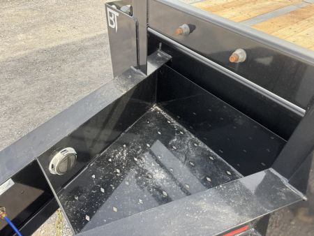 New 2027 Behnke 102"x27' 20 TON Pintle Hitch Tag Trailer *AIR RAMPS*
