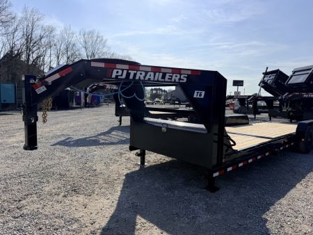 New 2026 PJ Trailers 7X24 GOOSENECK GRAVITY TILT 15680 GVWR Flatbed Trailer