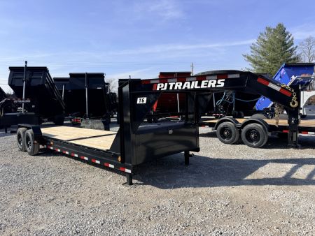 New 2026 PJ Trailers 7X24 GOOSENECK GRAVITY TILT 15680 GVWR Flatbed Trailer