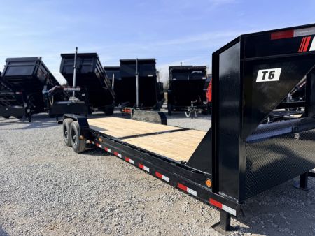 New 2026 PJ Trailers 7X24 GOOSENECK GRAVITY TILT 15680 GVWR Flatbed Trailer