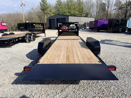 New 2026 PJ Trailers 7X24 GOOSENECK GRAVITY TILT 15680 GVWR Flatbed Trailer