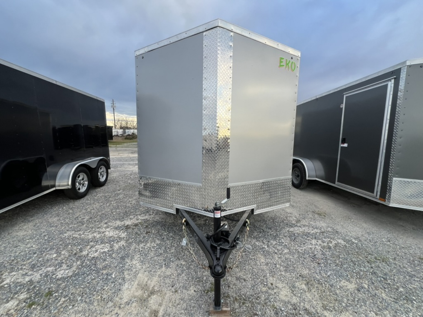 New 2027 Arising 7x14 Tandem Axle EKO Enclosed Cargo Trailer – Gray Polycore