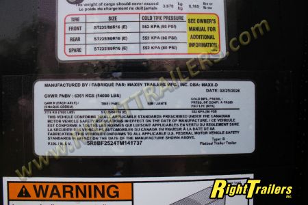 New 2026 8.5X25 MAXX-D GOOSENECK EQUIPMENT TRAILER
