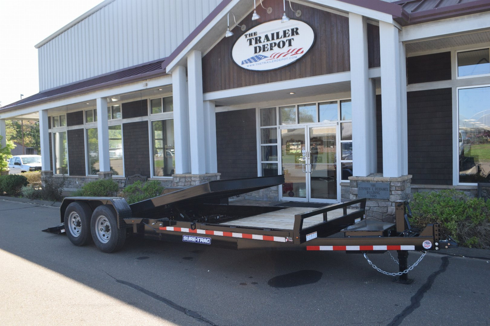 New Sure-Trac 7′ X 16′ + 4′ TILT BED EQUIPMENT TRAILER 14K