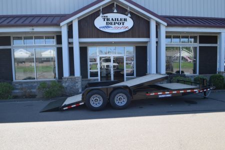 New Sure-Trac 7′ X 16′ + 4′ TILT BED EQUIPMENT TRAILER 14K