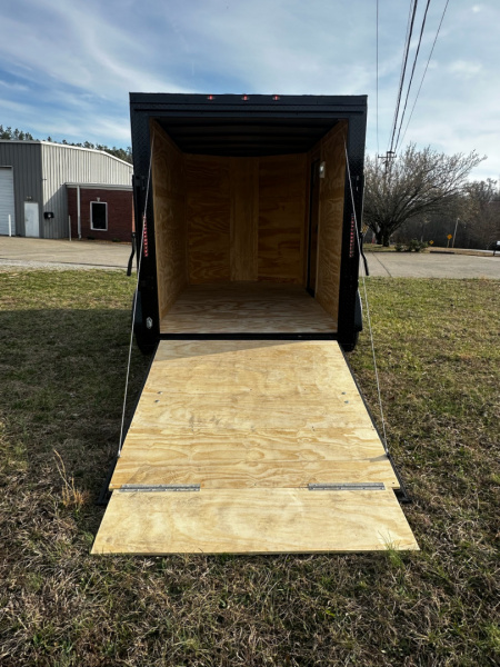 New 2026 6X10 -Enclosed Trailer -3500LB Single Axle -White Poly - Blackout