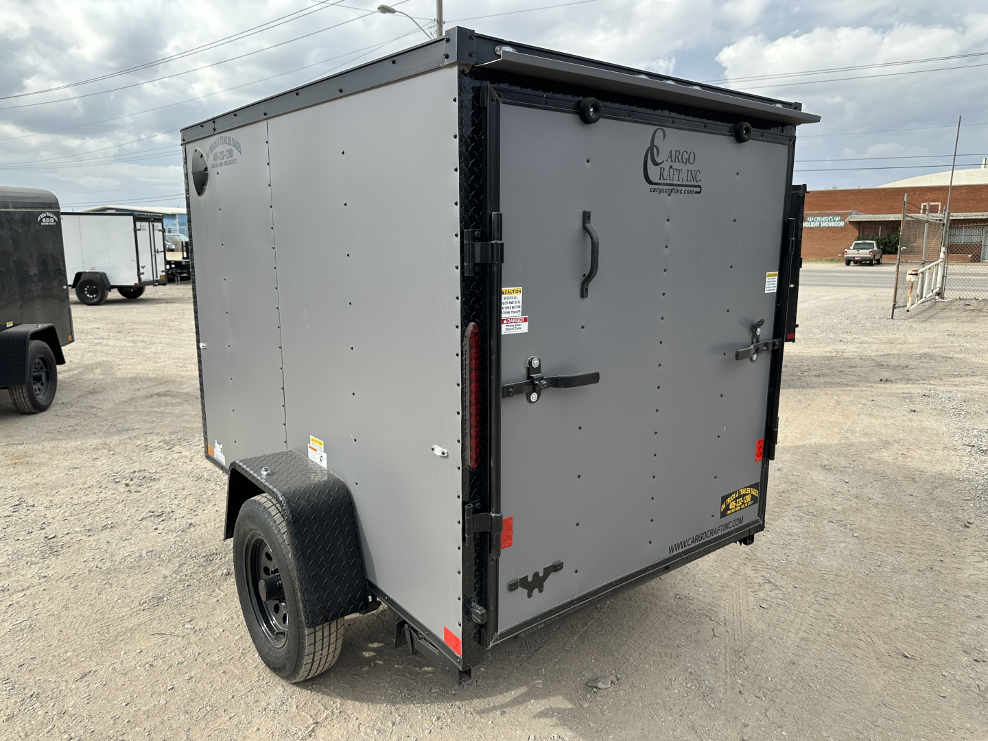 New 2026 Cargo Craft 5'x8'x5' Elite Flat Nose Matte Charcoal Gray Enclosed Cargo / Enclosed Trailer
