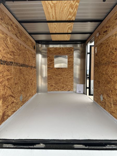 New 2026 Cargo Craft 5'x8'x5' Elite Flat Nose Matte Charcoal Gray Enclosed Cargo / Enclosed Trailer