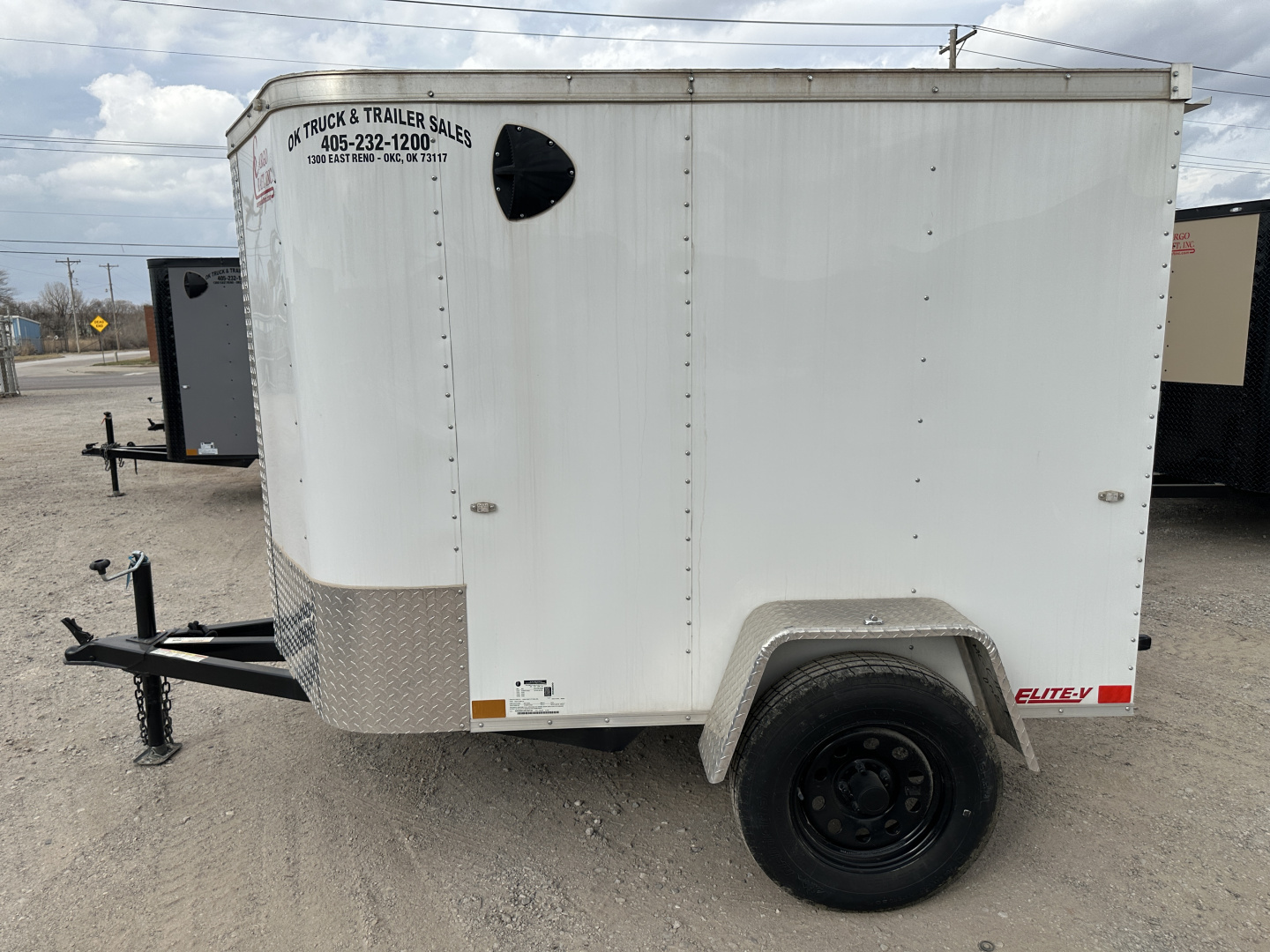 New 2024 Cargo Craft 5'x8'x5' Elite V Nose Single Axle with Single Rear Swing Door Cargo / Enclosed Trailer