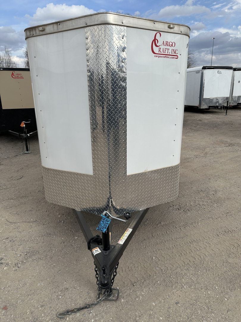 New 2024 Cargo Craft 5'x8'x5' Elite V Nose Single Axle with Single Rear Swing Door Cargo / Enclosed Trailer