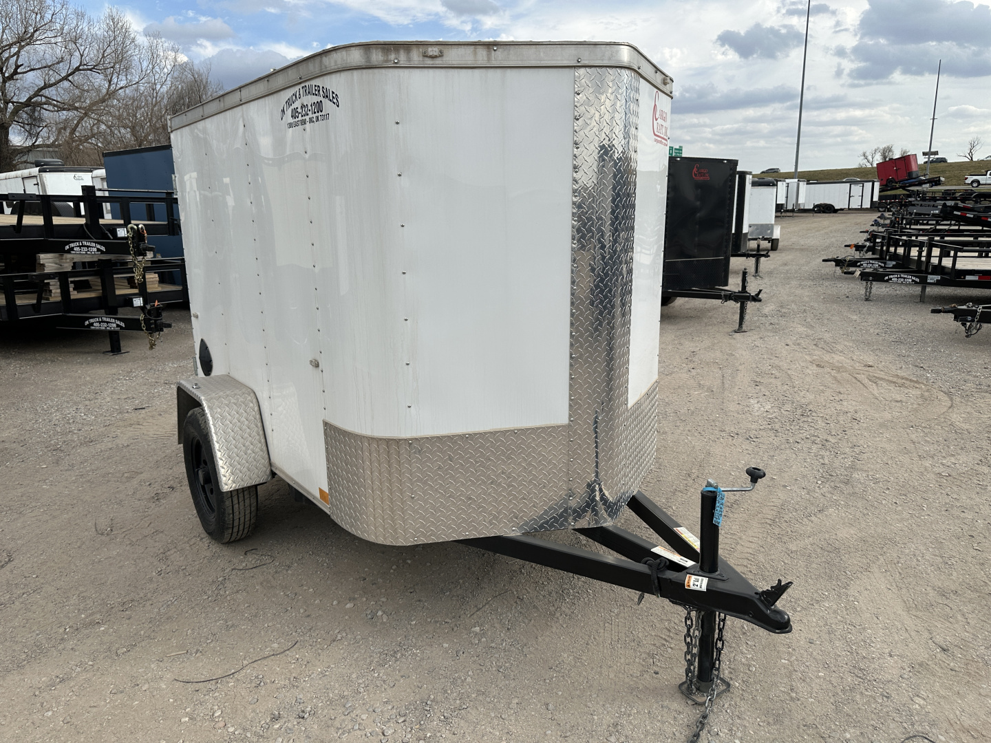 New 2024 Cargo Craft 5'x8'x5' Elite V Nose Single Axle with Single Rear Swing Door Cargo / Enclosed Trailer