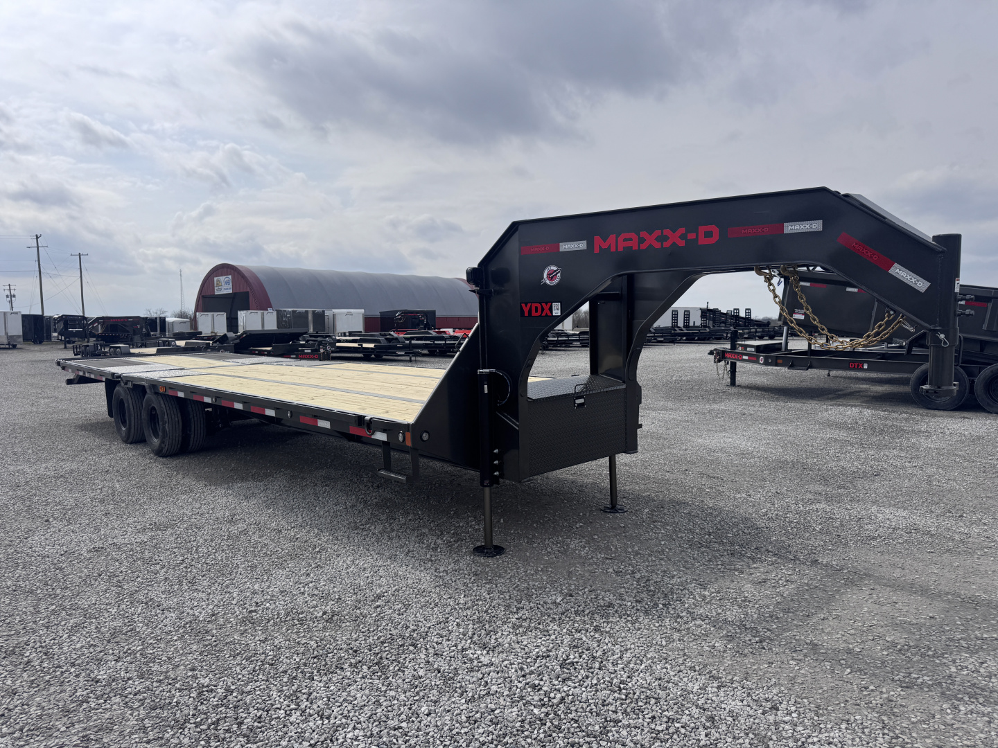 New 2026 MAXX-D YDX 32' Hydraulic Dovetail Gooseneck Equipment Trailer
