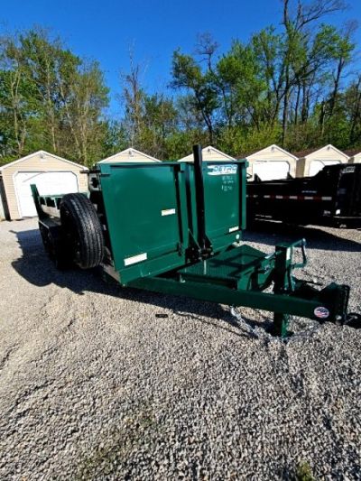 New FOREST GREEN 2026 Sure-Trac 82x16 14K Telescopic Dump Trailer