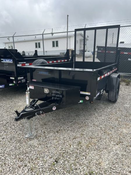 New 2026 Sure-Trac 5x8 5K Single Ram Dump Trailer w/ Landscape Gate