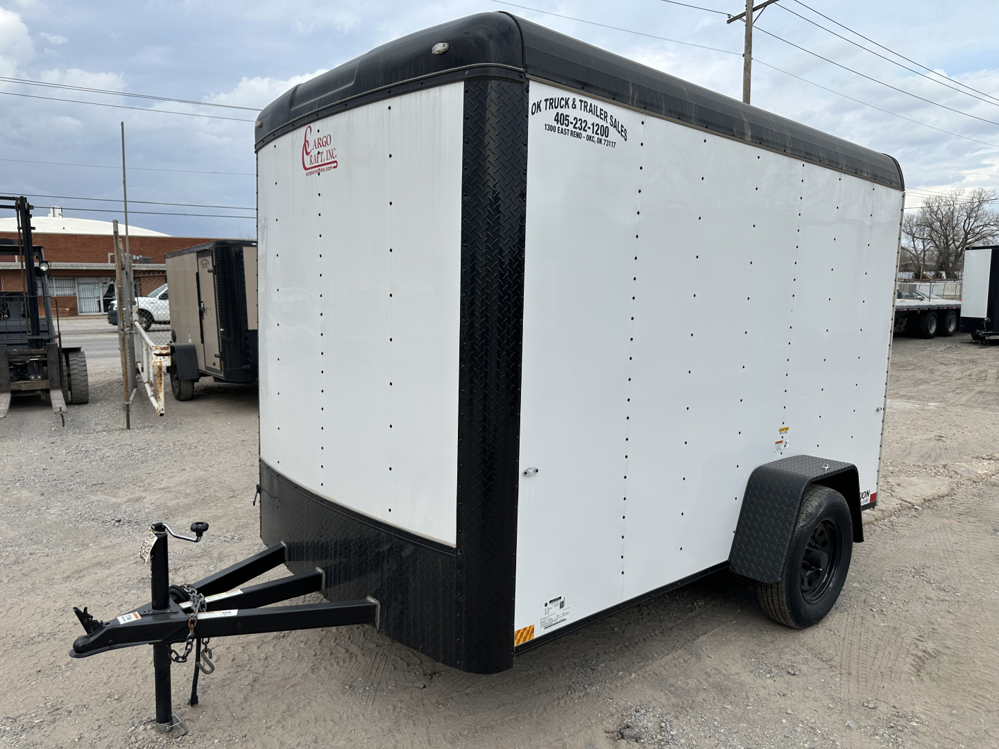New 2025 Cargo Craft 6'x10'x6'6" Expedition Extreme White / Black out w/ ramp door Cargo / Enclosed Trailer